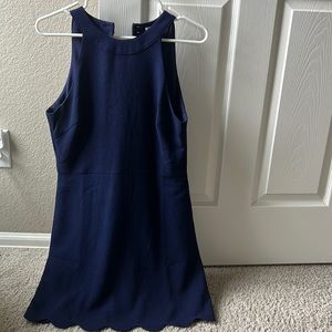 Navy form fitting dress